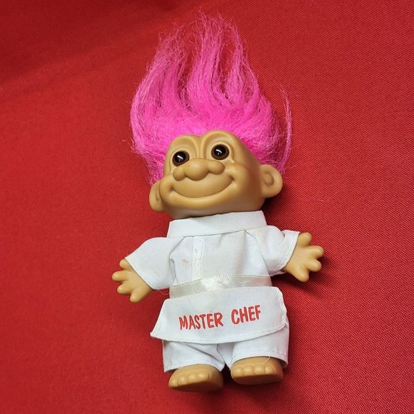 Vintage Russ Master Chef Troll Pink Hair - Picture 6 of 13